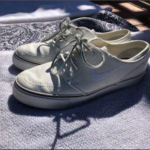 Nike SB Stefan Janoski White Leather Shoes